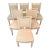 Set of 6 Antique Painted Louis XVI Style Dining Chairs For Sale