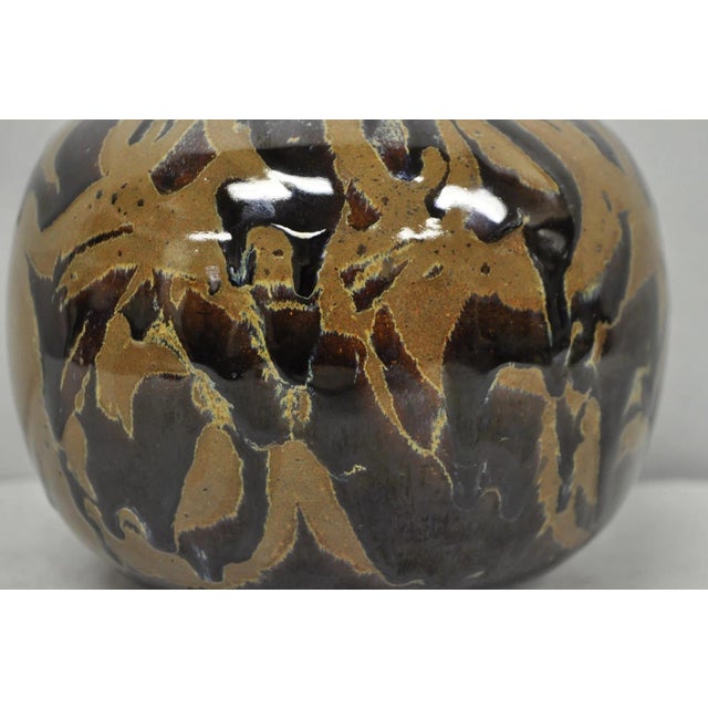 Ceramic Vintage Alisa Liskin Claussen Studio Signed Ceramic Glazed Pottery Vessel Vase For Sale - Image 7 of 15