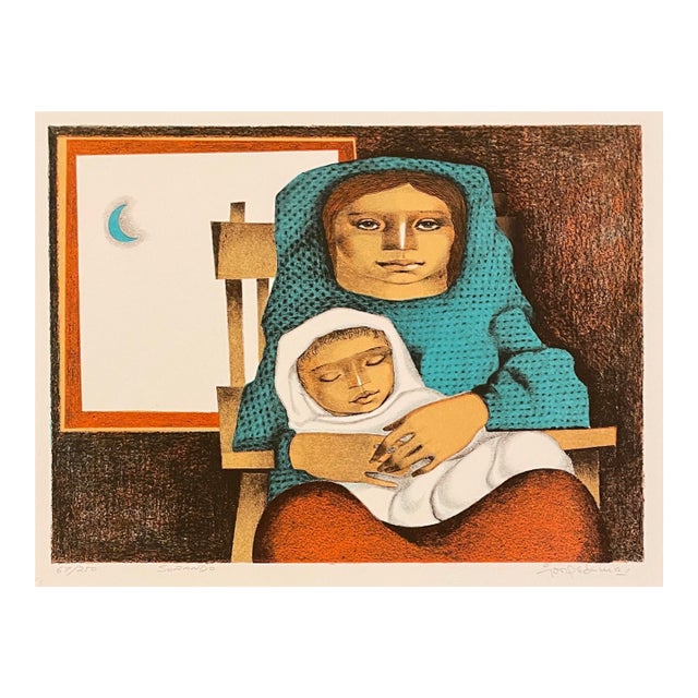 Jorge Dumas Dreaming Lithograph For Sale