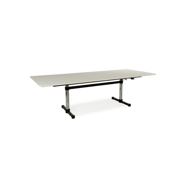 White Kitos Dining Table in White Wood from USM Haller For Sale - Image 8 of 12