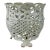 Large Vintage Cast Iron Victorian Style Open Lacework Planter For Sale