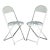 Antique Francois Carre Sunburst Folding Garden Chairs, 2 Pieces For Sale
