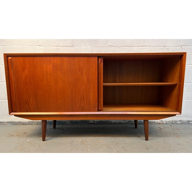 Mid-Century Modern Danish Teak Sideboard For Sale - Image 10 of 15