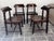 Rustic English Style Chairs, 1900, Set of 4 For Sale - Image 4 of 14