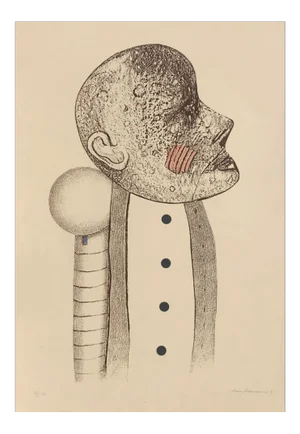 1980s Uno George Svensson "Portrait of a Man"