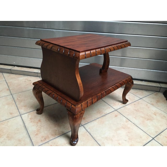 Small Coffee Table with Shelf, 1950s For Sale - Image 3 of 11