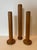 Brown 1920s Wooden Spool Candlesticks - Set of 3 For Sale - Image 8 of 8