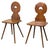 Swiss Folk Art Fruitwood Escabelle Hall Chairs, 1840, Set of 2 For Sale - Image 10 of 10