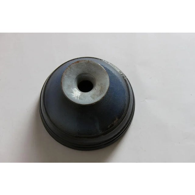 Mid-Century Modern Blue Vase by Rogier Vandeweghe for Perignem Belgium For Sale - Image 3 of 10