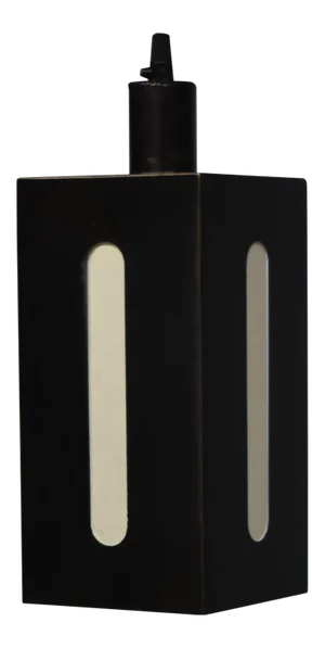 Japanese Inspired Blackened Steel & Rice Paper Light Mission Lantern