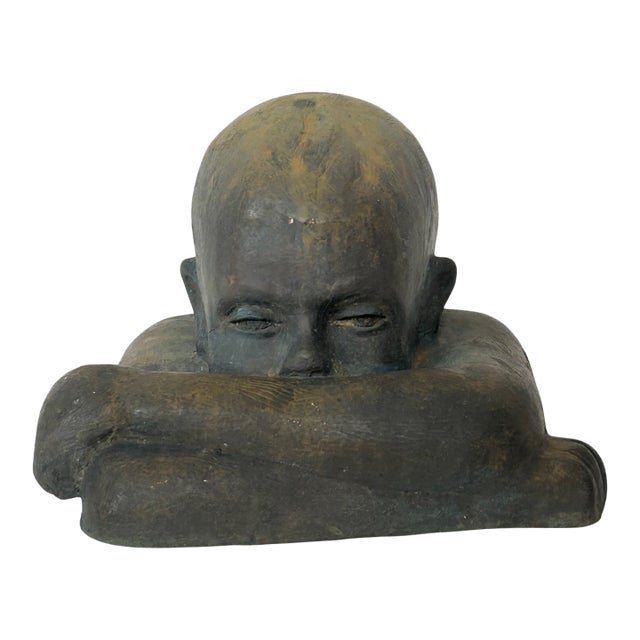 1970s Victor Salmones Bronze Boy Sculpture For Sale
