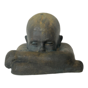 1970s Victor Salmones Bronze Boy Sculpture