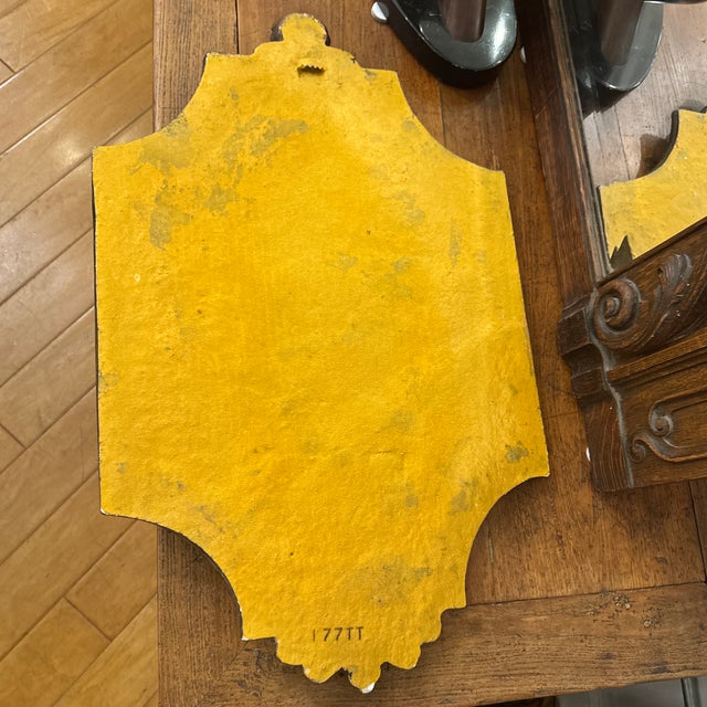 Antique Ceramic Masquerade Shield Wall Hanging For Sale - Image 12 of 12