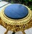 French Set of 2 French-Style Gilded Side Tables – Black Marble Tops With Gold Leaf Details For Sale - Image 3 of 11