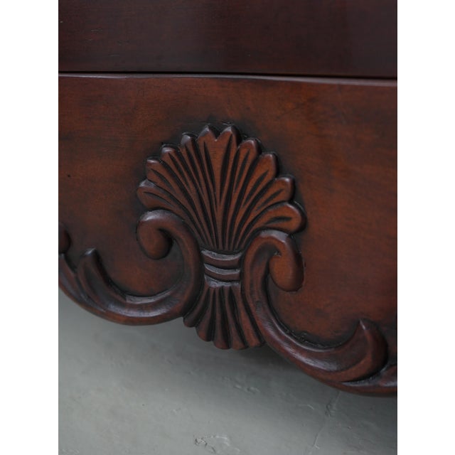 Victorian Style Mahogany Finish 5 Drawer Chest For Sale - Image 11 of 15