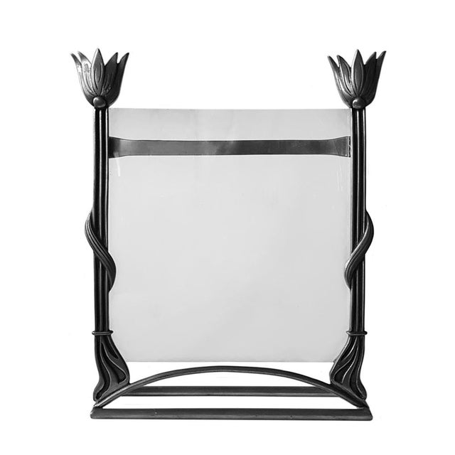 Italian Art Nouveau Style Pewter Photo Frame from Marinoni For Sale - Image 10 of 10