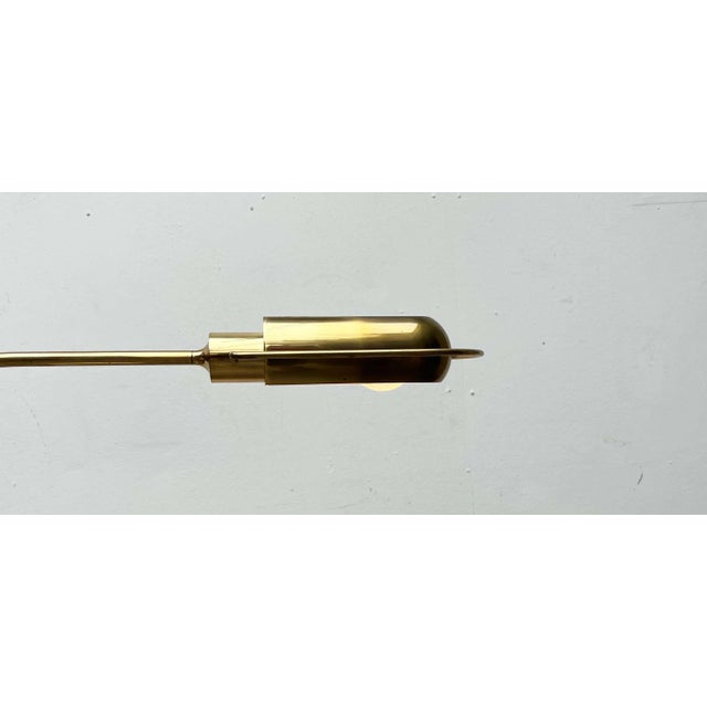 Vintage German Hollywood Regency Model Exe Floor Lamp in Brass by Florian Schulz, 1970s For Sale - Image 3 of 18