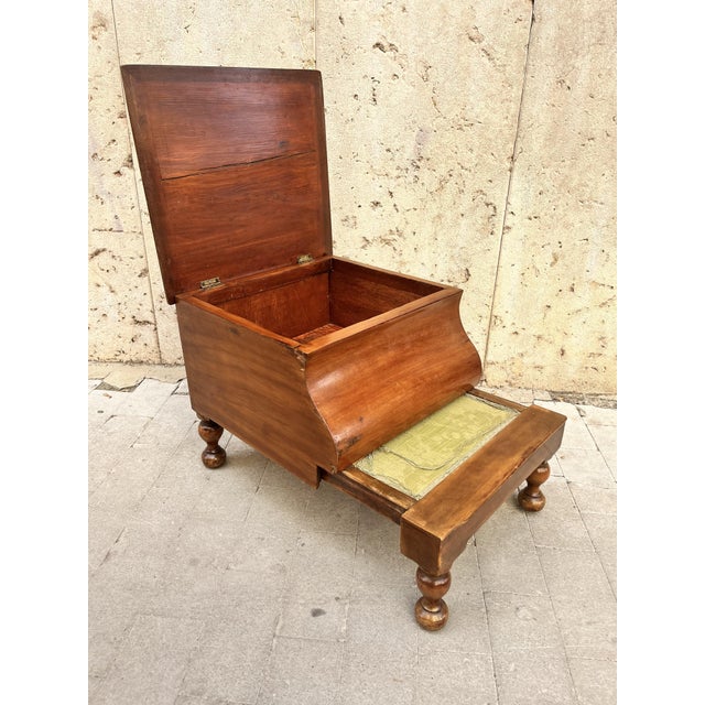 Shoe Rest with Storage Drawer, 1890s For Sale - Image 4 of 8