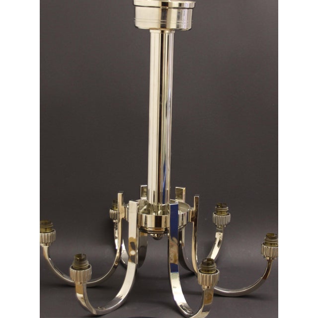 Art Deco Tulip Chandelier from Petitot, 1930s For Sale - Image 17 of 18