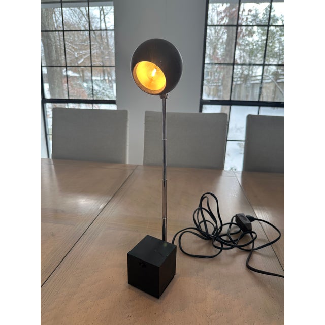 1960s Lightolier Atomic Desk Expandable Lamp Light Dome Eyeball For Sale - Image 10 of 12