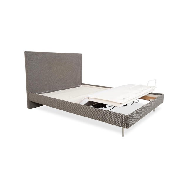 Fabric Bed in Grey from Schramm For Sale - Image 6 of 18