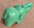 Green Vintage African Folk Art Carved Soapstone Ocean Green Elephant Figurine Animal For Sale - Image 8 of 13