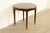 Barbara Barry Style Hollywood Regency Walnut and Parcel Gilt Tea Table or Occasional Side Table by Ethan Allen For Sale - Image 9 of 9