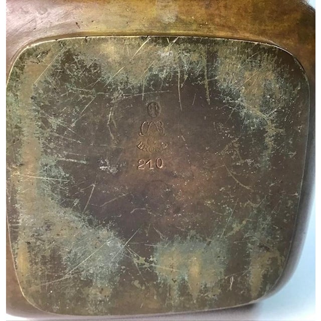 Art Deco Metal Bowl by Just Andersen for GAB, 1940s For Sale - Image 10 of 11