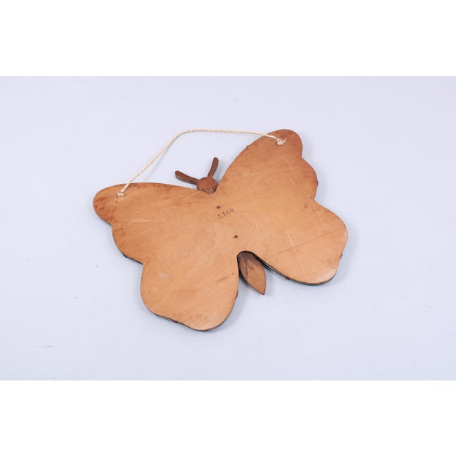 Brown Art Deco Butterfly Mirror, 1930s For Sale - Image 8 of 17