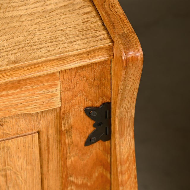 Mid-Century Danish Oak Bedside Cabinets by Henning Kjærnulf, Denmark, 1960s, Set of 2 For Sale - Image 12 of 18