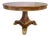 South African Custom Made Pierre Cronje Flame Mahogany & Gilt Wood Round Table For Sale