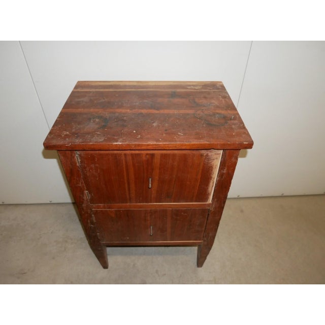 Antique Bedside Table in Walnut, 1500s For Sale - Image 10 of 13