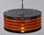 Italian Black & Orange Color Round Pendant Light - Black Finish For Sale - Image 9 of 13