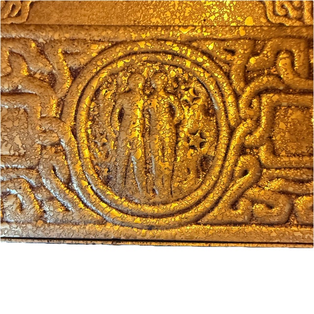Art Deco Early 1900s Tiffany Studios New York Gilt Bronze Letter Holder For Sale - Image 3 of 12