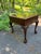Brown Late 20th Century Hekman Chippendale Style Ball & Claw Feet Mahogany Burled Top Side Table For Sale - Image 8 of 11