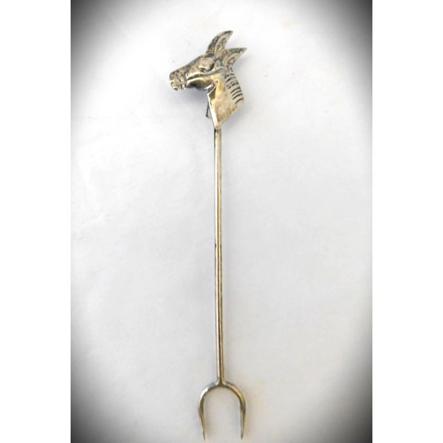 English Sterling Vintage Assorted Home-Themed Appetizer Forks, Set of Eight, MCM For Sale - Image 4 of 11