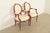 Karges Furniture Karges Style French Provincial Louis XV Brown Lacquered Armchairs, Pair For Sale - Image 4 of 14