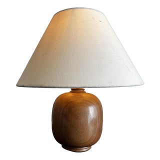 Wooden Table Lamp, 1960s For Sale