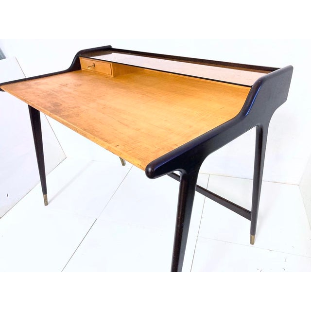 Small Ladies Writing Desk attributed to Reinhold Stotz, 1950s For Sale - Image 10 of 18