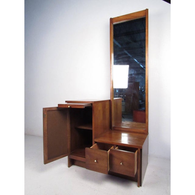 Mid Century Hall Cabinet With Mirror Chairish