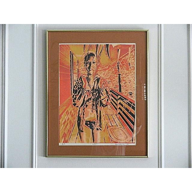 1970s Jerry Domokur "Lynn" 1978 Vintage Serigraph Art Print - Artist Proof (a.p.) For Sale - Image 14 of 14