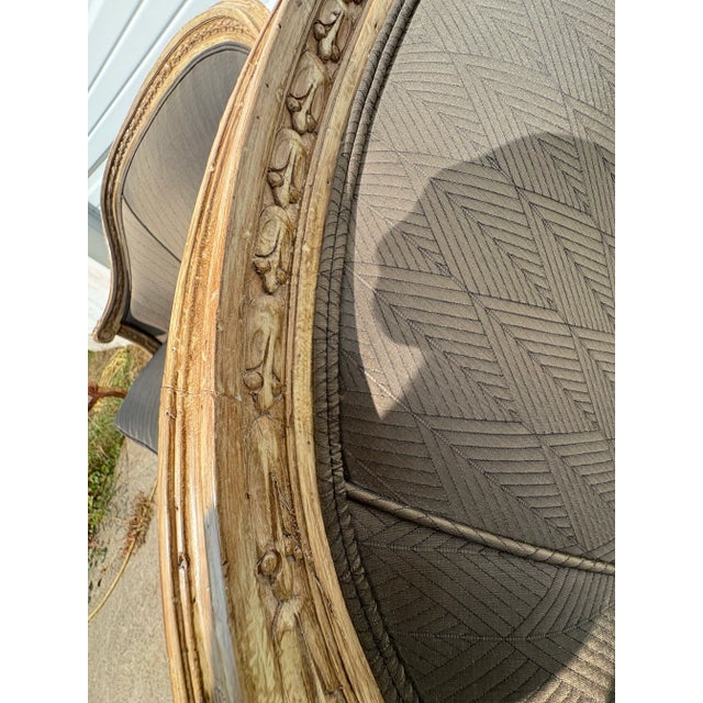 Textile Elegant French Country Style Upholstered Club Chairs/Pair For Sale - Image 7 of 12