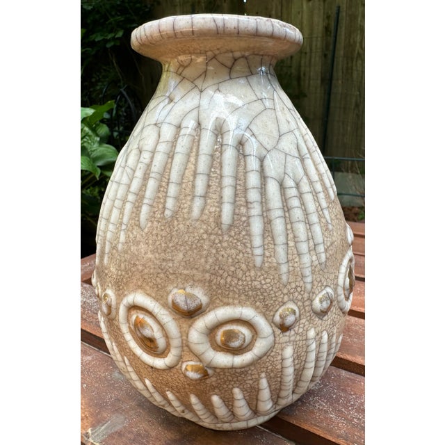 1930s Art Deco Rene Buthaud Jean Doris Ceramic Vase For Sale In Philadelphia - Image 6 of 6