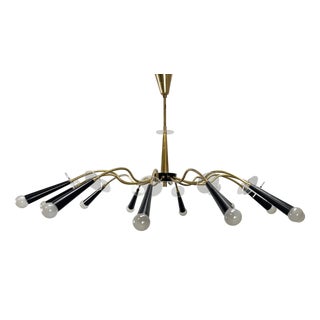 Vintage German Sputnik Pendant Light with Acrylic Glass Panels, 1950s For Sale