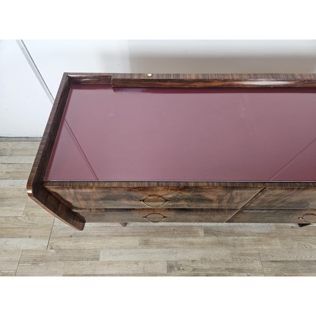 Vintage Chest of Drawers with Glass Top, 1950 For Sale - Image 4 of 18