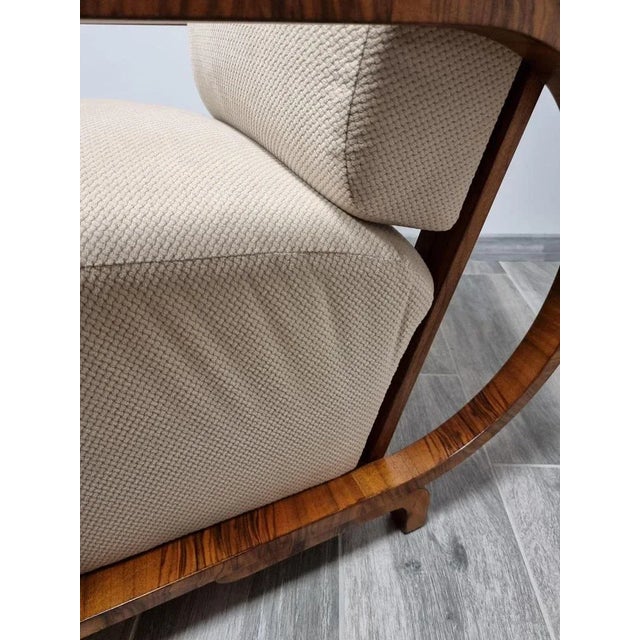 Set of Art Deco Velvet Armchairs For Sale - Image 5 of 8