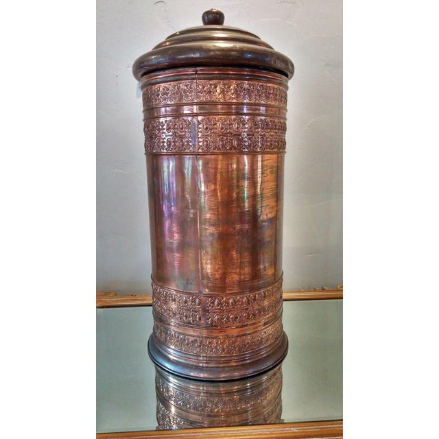 Antique Copper Coffee Bean Dispenser Chairish