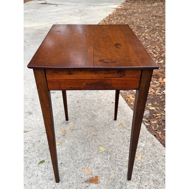 Early 19th Century Antique Georgian Style Mahogany Side Table, One Drawer Stand For Sale - Image 5 of 11