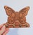 Vintage wood butterfly key holder with four small hooks. No makers mark. Minor age wear. Ready to hang.