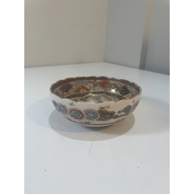 Japanese Vintage Japanese Satsuma Ceramic Bowl For Sale - Image 3 of 7